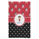 Girl's Pirate & Dots Microfiber Golf Towel (Personalized)