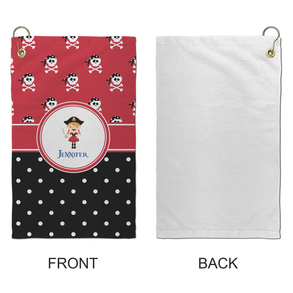 Girl's Pirate & Dots Microfiber Golf Towels - Small - APPROVAL