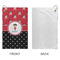 Girl's Pirate & Dots Microfiber Golf Towels - Small - APPROVAL