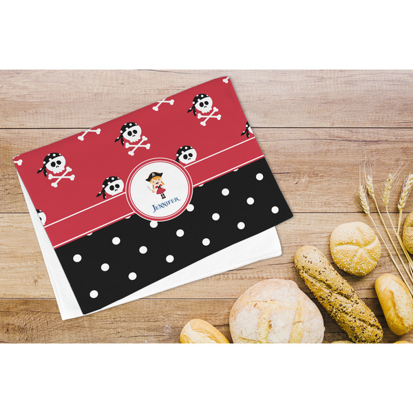 Girl's Pirate & Dots Microfiber Kitchen Towel - LIFESTYLE