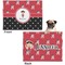 Girl's Pirate & Dots Microfleece Dog Blanket - Regular - Front & Back