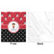 Girl's Pirate & Dots Minky Blanket - 50"x60" - Single Sided - Front & Back