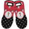 Girl's Pirate & Dots Neoprene Oven Mitts - Set of 2 w/ Name or Text