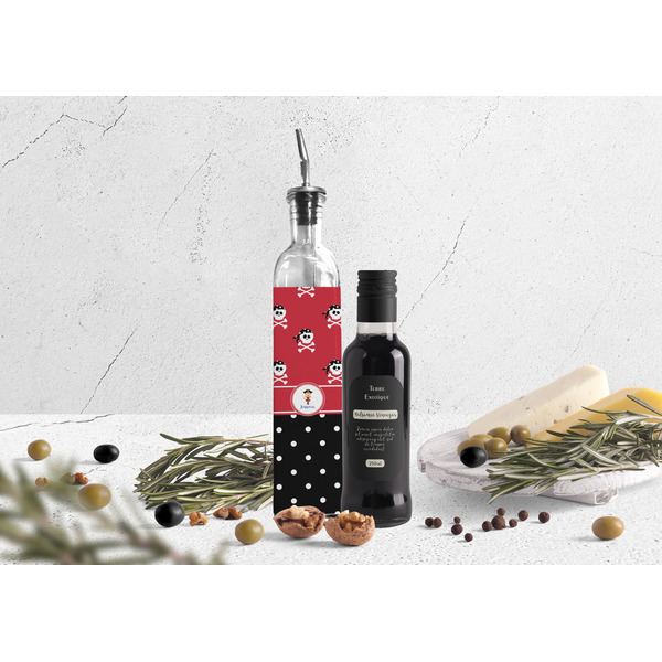 Girl's Pirate & Dots Oil Dispenser Bottle - Lifestyle Photo