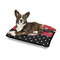 Girl's Pirate & Dots Outdoor Dog Beds - Medium - IN CONTEXT
