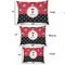 Girl's Pirate & Dots Outdoor Dog Beds - SIZE CHART