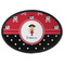 Girl's Pirate & Dots Oval Patch