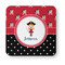 Girl's Pirate & Dots Paper Coasters - Approval