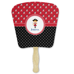 Girl's Pirate & Dots Paper Fan (Personalized)