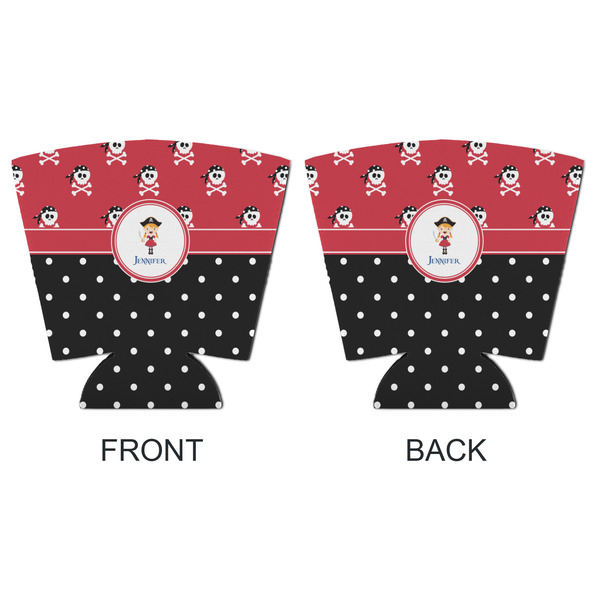 Girl's Pirate & Dots Party Cup Sleeves - with bottom - APPROVAL