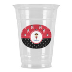 Girl's Pirate & Dots Party Cups - 16oz (Personalized)