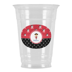 Girl's Pirate & Dots Party Cups - 16oz (Personalized)