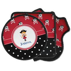 Girl's Pirate & Dots Iron on Patches (Personalized)