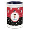 Girl's Pirate & Dots Ceramic Pencil Holders - Blue