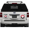 Girl's Pirate & Dots Personalized Car Magnets on Ford Explorer
