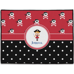 Girl's Pirate & Dots Door Mat (Personalized)