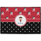 Girl's Pirate & Dots Door Mat - 36"x24" (Personalized)