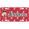 Girl's Pirate & Dots Personalized Novelty Mini License Plate