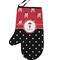 Girl's Pirate & Dots Personalized Oven Mitt - Left