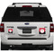 Girl's Pirate & Dots Personalized Square Car Magnets on Ford Explorer