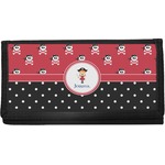Girl's Pirate & Dots Canvas Checkbook Cover (Personalized)