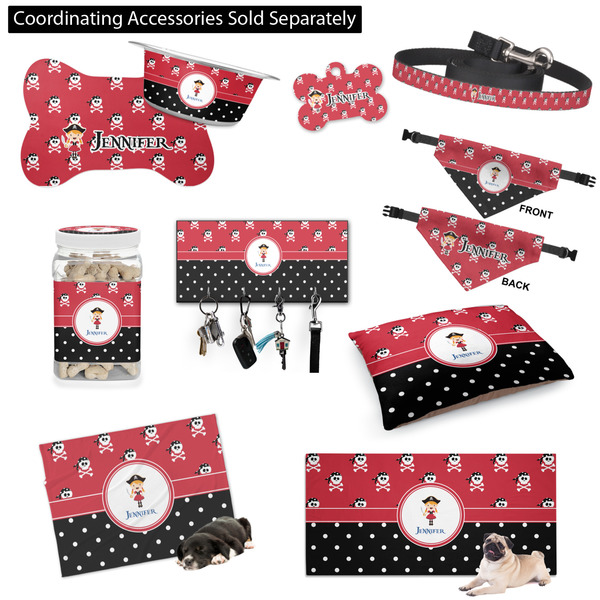 Girl's Pirate & Dots Customized Pet Accessories
