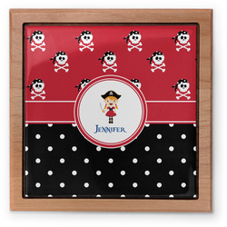 Girl's Pirate & Dots Pet Urn w/ Name or Text