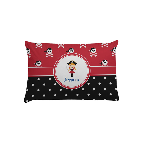 Custom Girl's Pirate & Dots Pillow Case - Toddler (Personalized)