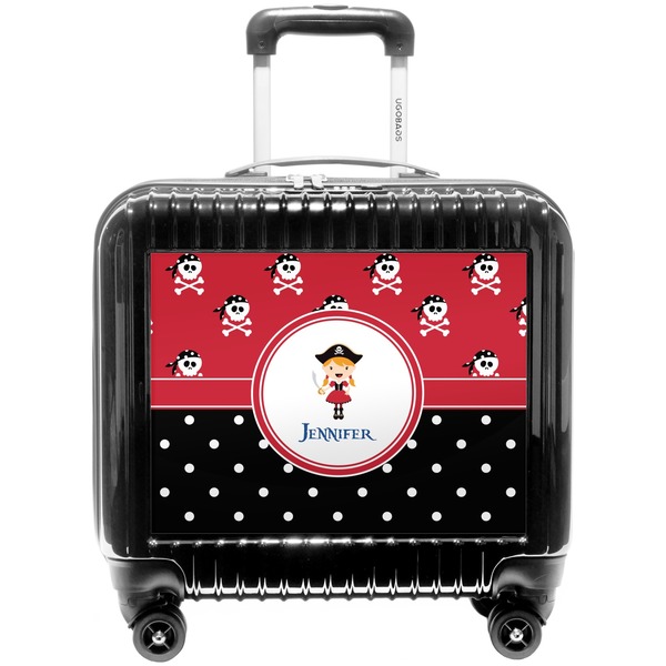 Custom Girl's Pirate & Dots Pilot / Flight Suitcase (Personalized)
