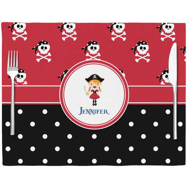 Girl's Pirate & Dots Placemat with Props