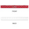 Girl's Pirate & Dots Plastic Ruler - 12" - APPROVAL