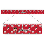 Girl's Pirate & Dots Plastic Ruler - 12" (Personalized)