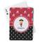 Girl's Pirate & Dots Playing Cards - Front View