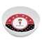Girl's Pirate & Dots Melamine Bowl - Side and center