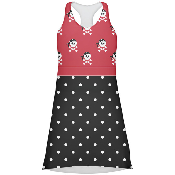 Custom Girl's Pirate & Dots Racerback Dress - Large