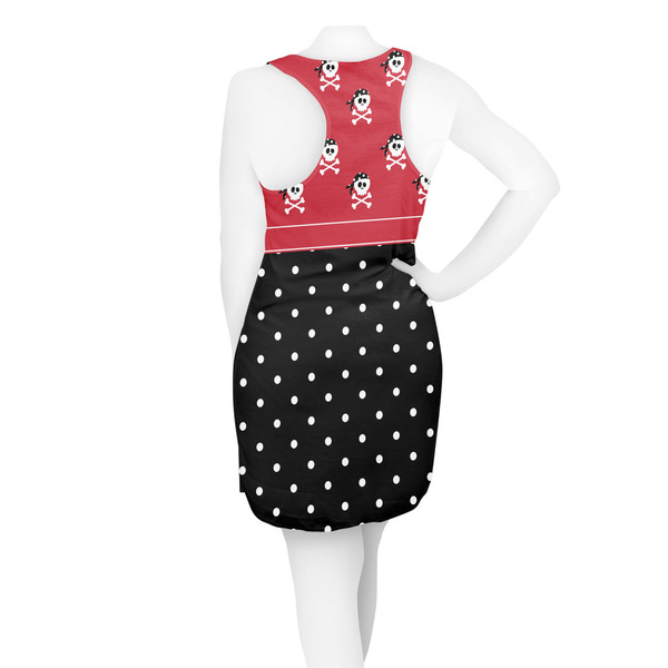 Girl's Pirate & Dots Racerback Dress - On Model - Back