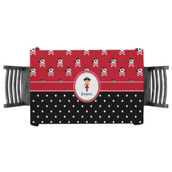 Girl's Pirate & Dots Tablecloth - 58"x58" (Personalized)