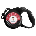 Girl's Pirate & Dots Retractable Dog Leash - Medium (Personalized)