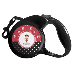 Girl's Pirate & Dots Retractable Dog Leash (Personalized)