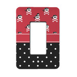 Girl's Pirate & Dots Rocker Style Light Switch Cover - Single Switch