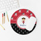 Girl's Pirate & Dots Round Mousepad - LIFESTYLE 2