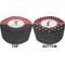 Girl's Pirate & Dots Round Pouf Ottoman (Top and Bottom)