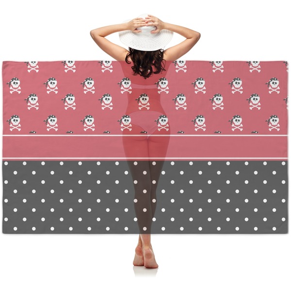 Custom Girl's Pirate & Dots Sheer Sarong