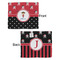Girl's Pirate & Dots Security Blanket - Front & Back View
