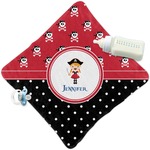 Girl's Pirate & Dots Security Blanket (Personalized)