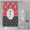 Girl's Pirate & Dots Shower Curtain Lifestyle