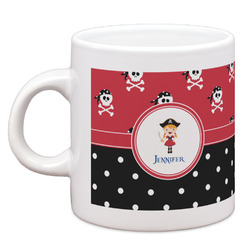 Girl's Pirate & Dots Espresso Cup (Personalized)