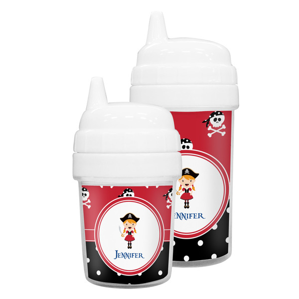 Girl's Pirate & Dots Sippy Cups