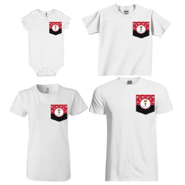 Girl's Pirate & Dots Sized Pockets on Various Products