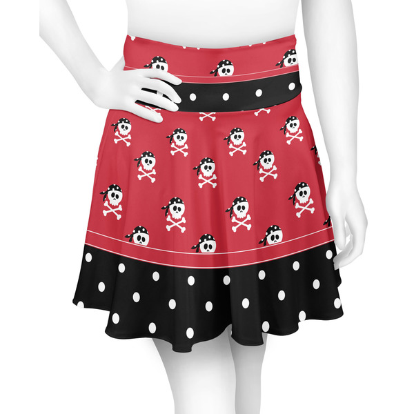 Custom Girl's Pirate & Dots Skater Skirt - X Small